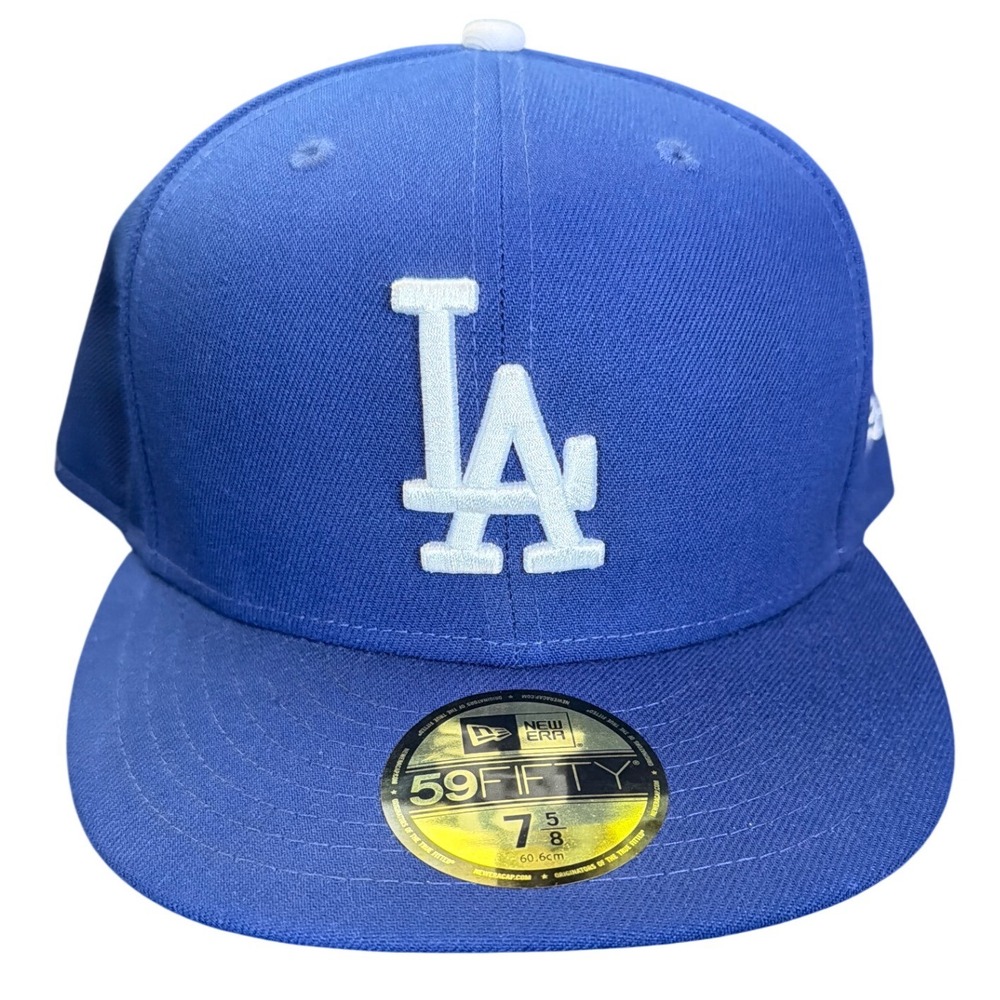 New Era 59FIFTY Los Angeles Dodgers MLB Authentic On-Field Fitted Hat 7 5/8 Blue